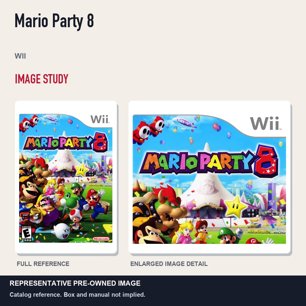 Representative pre-owned Mario Party 8 (Wii), full image and detail.