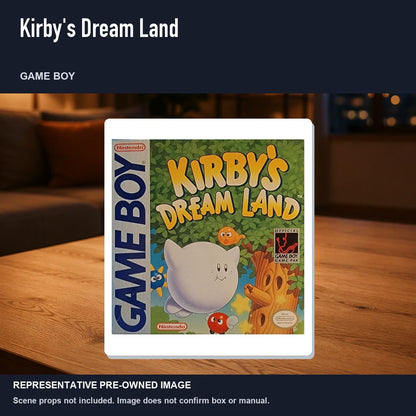 Representative pre-owned Kirby's Dream Land (Game Boy), product image in a styled room scene.