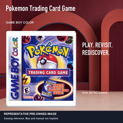 Representative pre-owned Pokemon Trading Card Game (Game Boy Color), red retro product layout.