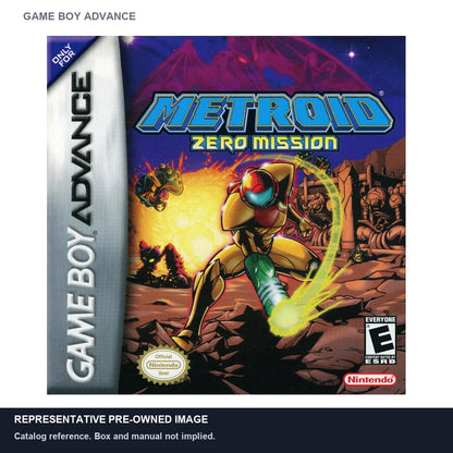 Representative pre-owned Metroid Zero Mission (Game Boy Advance), white product reference.
