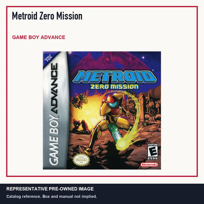 Representative pre-owned Metroid Zero Mission (Game Boy Advance), minimal product layout.