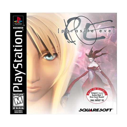 Representative pre-owned Parasite Eve (PlayStation 1), white product reference.
