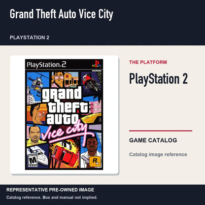 Representative pre-owned Grand Theft Auto Vice City (PlayStation 2), platform product layout.