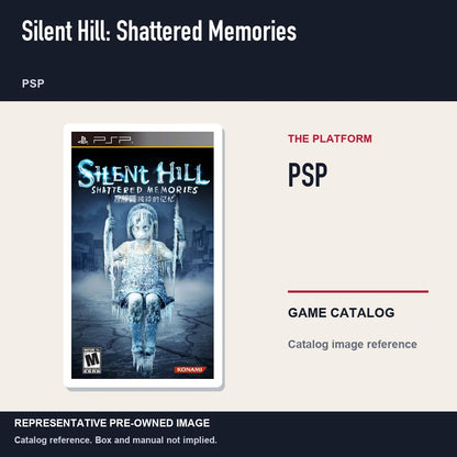 Representative pre-owned Silent Hill: Shattered Memories (PSP), platform product layout.