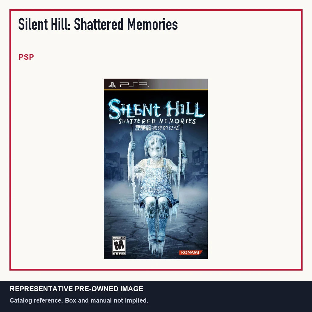 Representative pre-owned Silent Hill: Shattered Memories (PSP), minimal product layout.