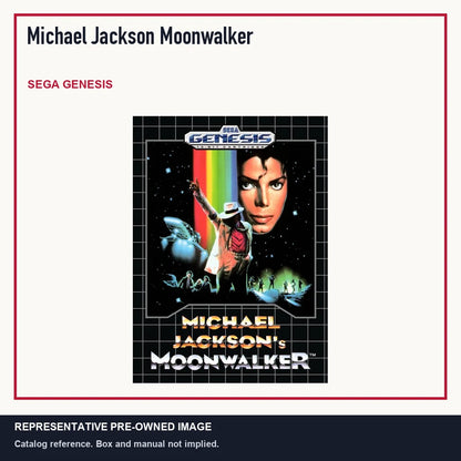 Representative pre-owned Michael Jackson Moonwalker (Sega Genesis), minimal product layout.
