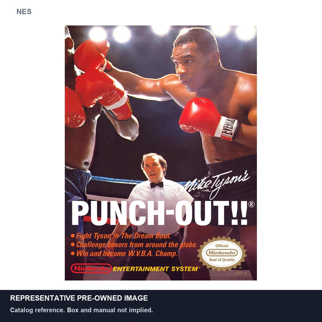 Representative pre-owned Mike Tyson's Punch-Out (NES), white product reference.