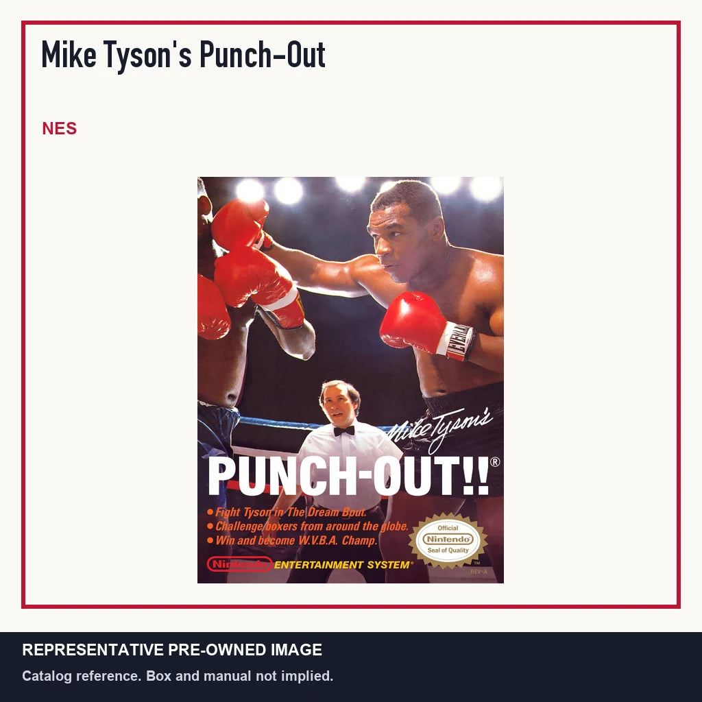 Representative pre-owned Mike Tyson's Punch-Out (NES), minimal product layout.