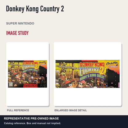Representative pre-owned Donkey Kong Country 2 (Super Nintendo), full image and detail.