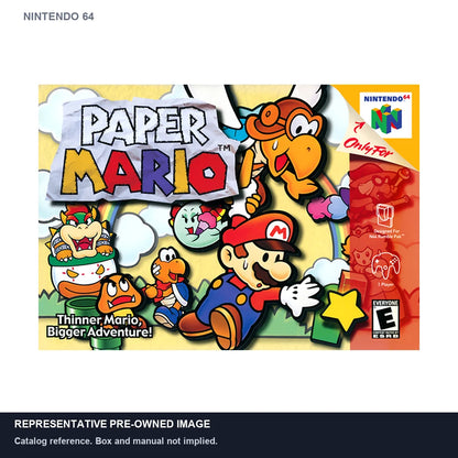 Representative pre-owned Paper Mario (Nintendo 64), white product reference.