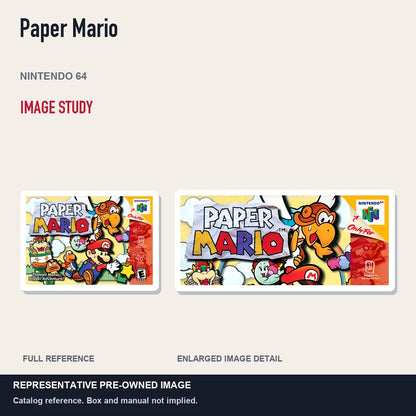 Representative pre-owned Paper Mario (Nintendo 64), full image and detail.