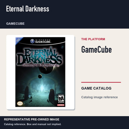 Representative pre-owned Eternal Darkness (GameCube), platform product layout.
