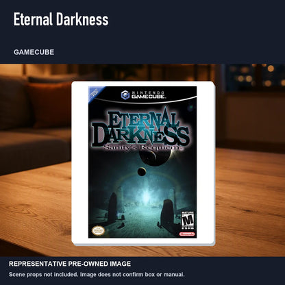Representative pre-owned Eternal Darkness (GameCube), product image in a styled room scene.