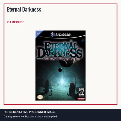 Representative pre-owned Eternal Darkness (GameCube), minimal product layout.