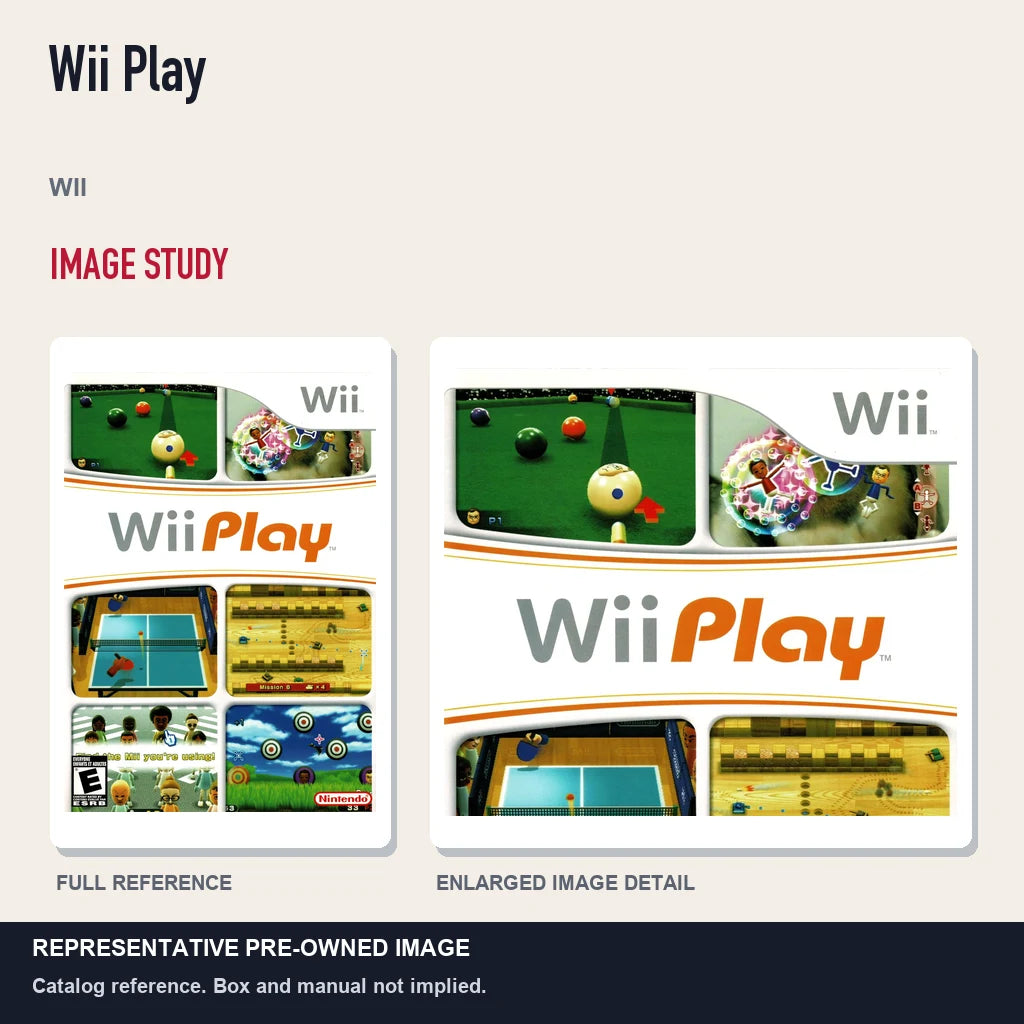 Representative pre-owned Wii Play (Wii), full image and detail.