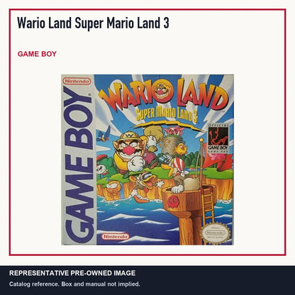 Representative pre-owned Wario Land Super Mario Land 3 (Game Boy), minimal product layout.