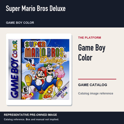 Representative pre-owned Super Mario Bros Deluxe (Game Boy Color), platform product layout.
