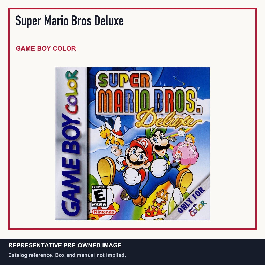 Representative pre-owned Super Mario Bros Deluxe (Game Boy Color), minimal product layout.