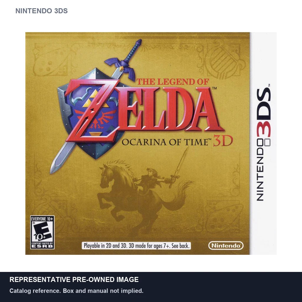 Representative pre-owned Zelda Ocarina of Time 3D (Nintendo 3DS), white product reference.
