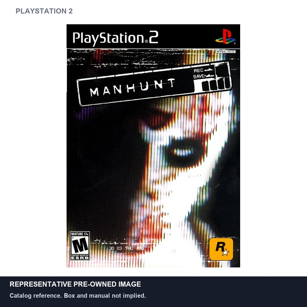 Representative pre-owned Manhunt (PlayStation 2), white product reference.