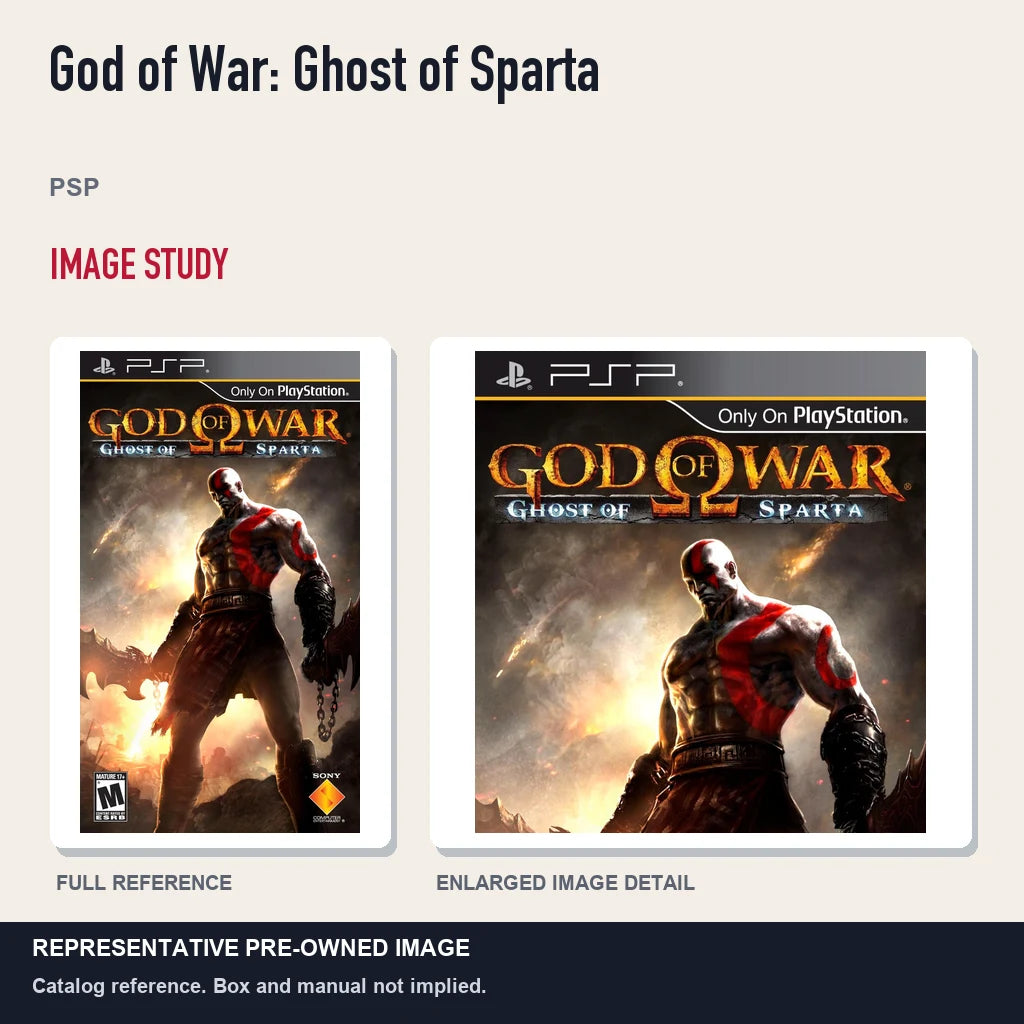 Representative pre-owned God of War: Ghost of Sparta (PSP), full image and detail.