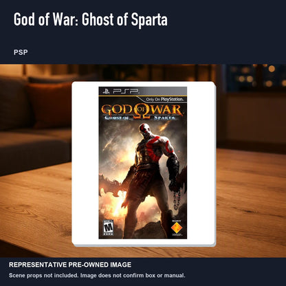Representative pre-owned God of War: Ghost of Sparta (PSP), product image in a styled room scene.