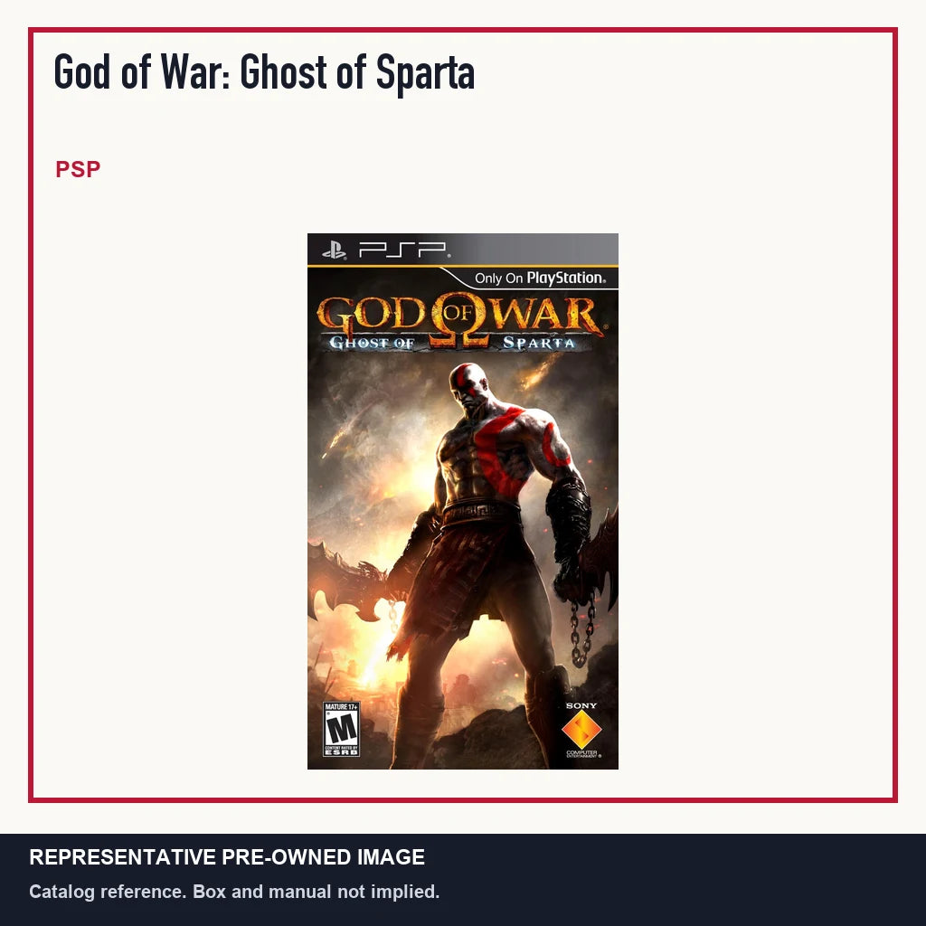 Representative pre-owned God of War: Ghost of Sparta (PSP), minimal product layout.