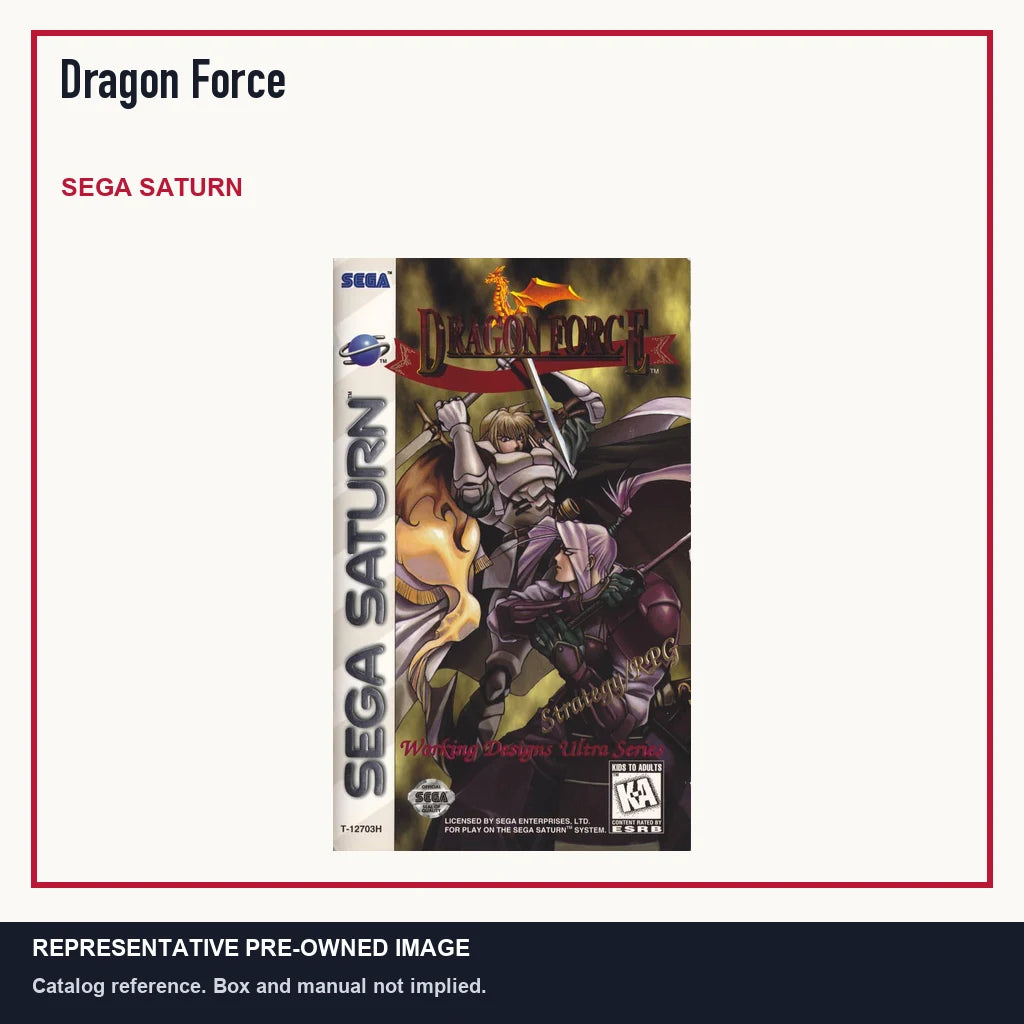 Representative pre-owned Dragon Force (Sega Saturn), minimal product layout.