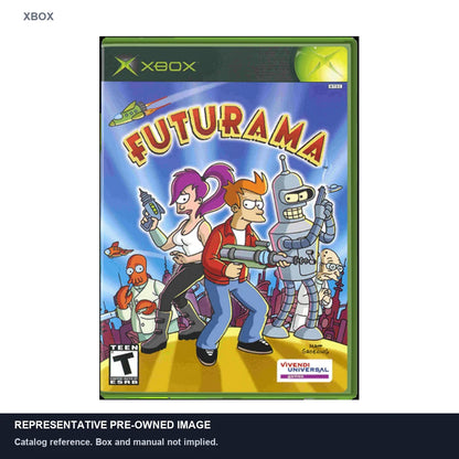 Representative pre-owned Futurama (Xbox), white product reference.