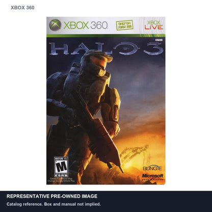 Representative pre-owned Halo 3 (Xbox 360), white product reference.