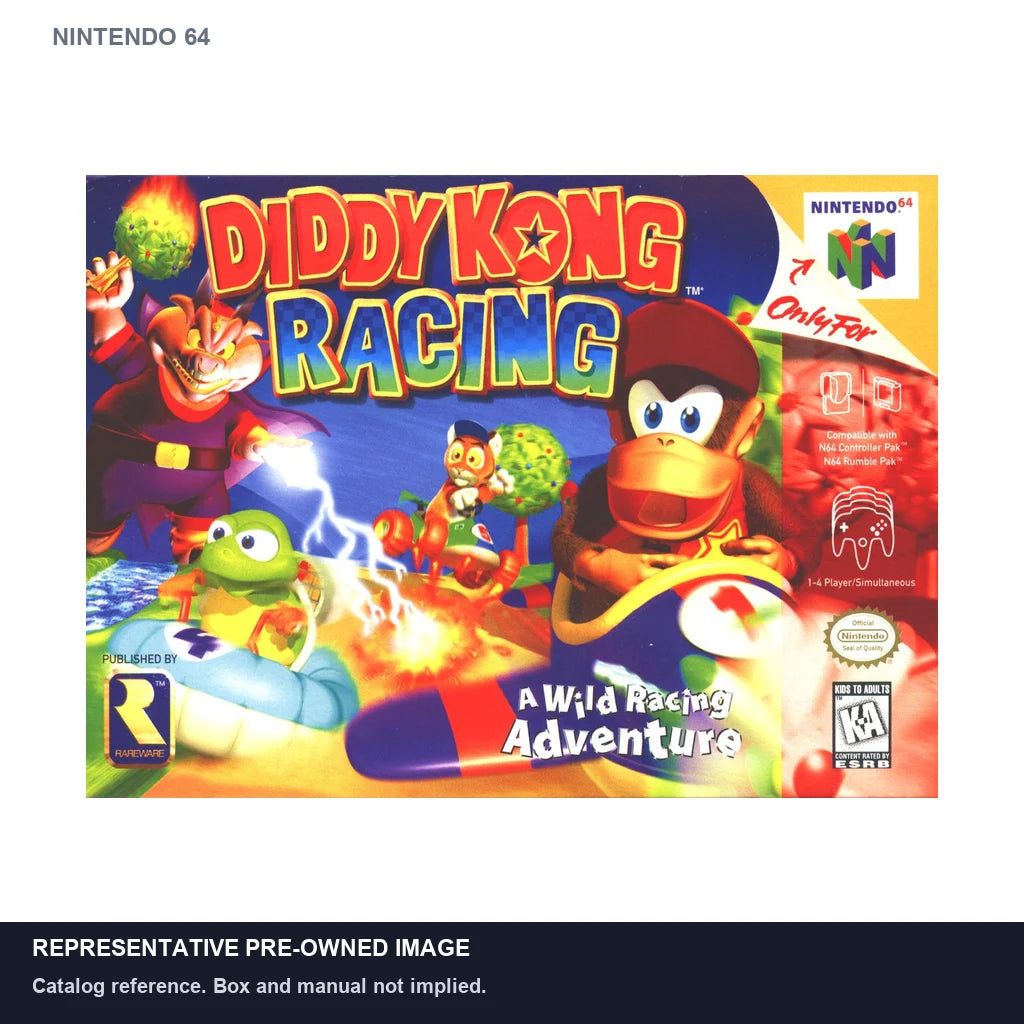 Representative pre-owned Diddy Kong Racing (Nintendo 64), white product reference.