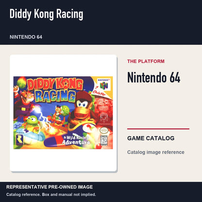 Representative pre-owned Diddy Kong Racing (Nintendo 64), platform product layout.