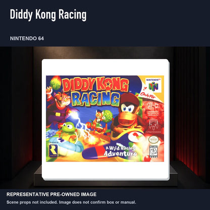 Representative pre-owned Diddy Kong Racing (Nintendo 64), product image on a display panel.