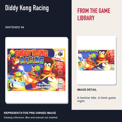 Representative pre-owned Diddy Kong Racing (Nintendo 64), editorial image and detail.