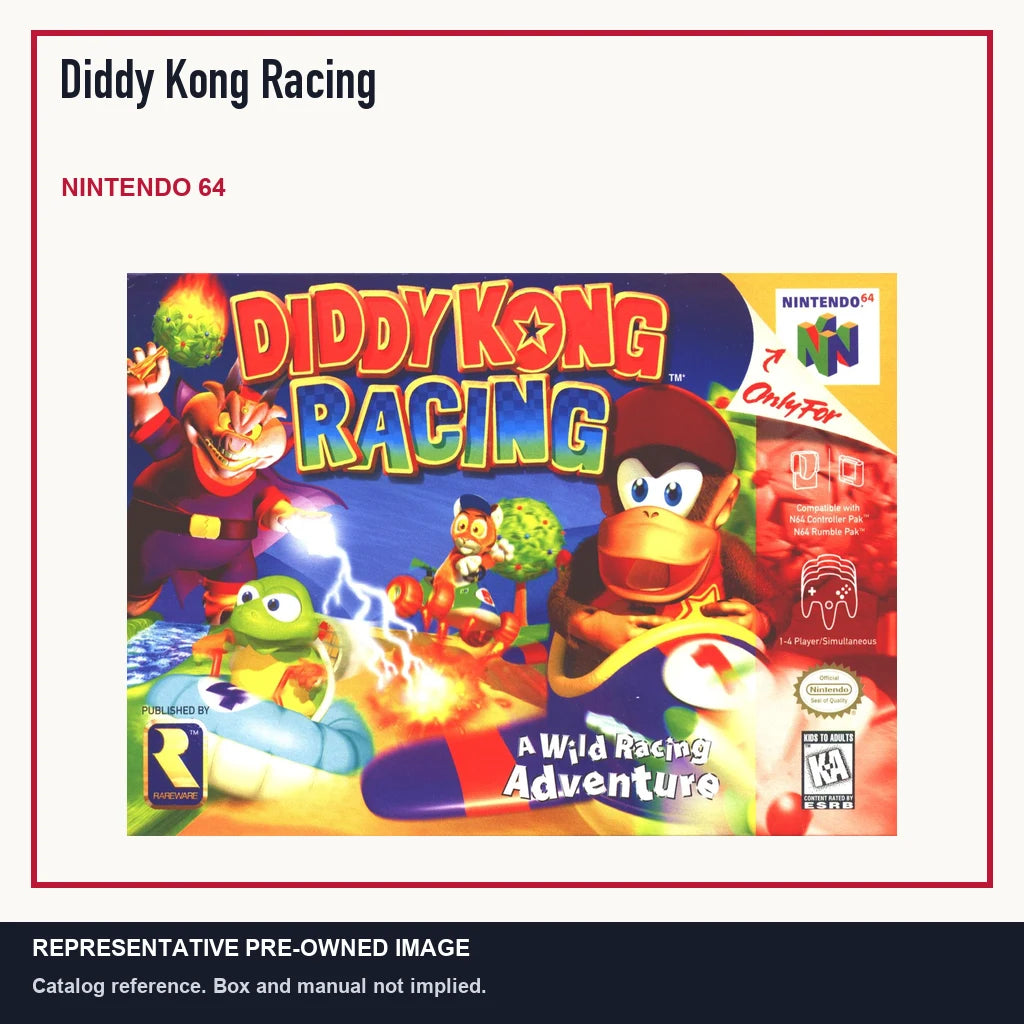Representative pre-owned Diddy Kong Racing (Nintendo 64), minimal product layout.