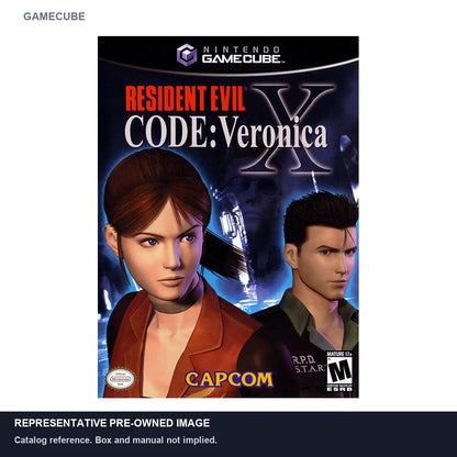 Representative pre-owned Resident Evil Code Veronica X (GameCube), white product reference.