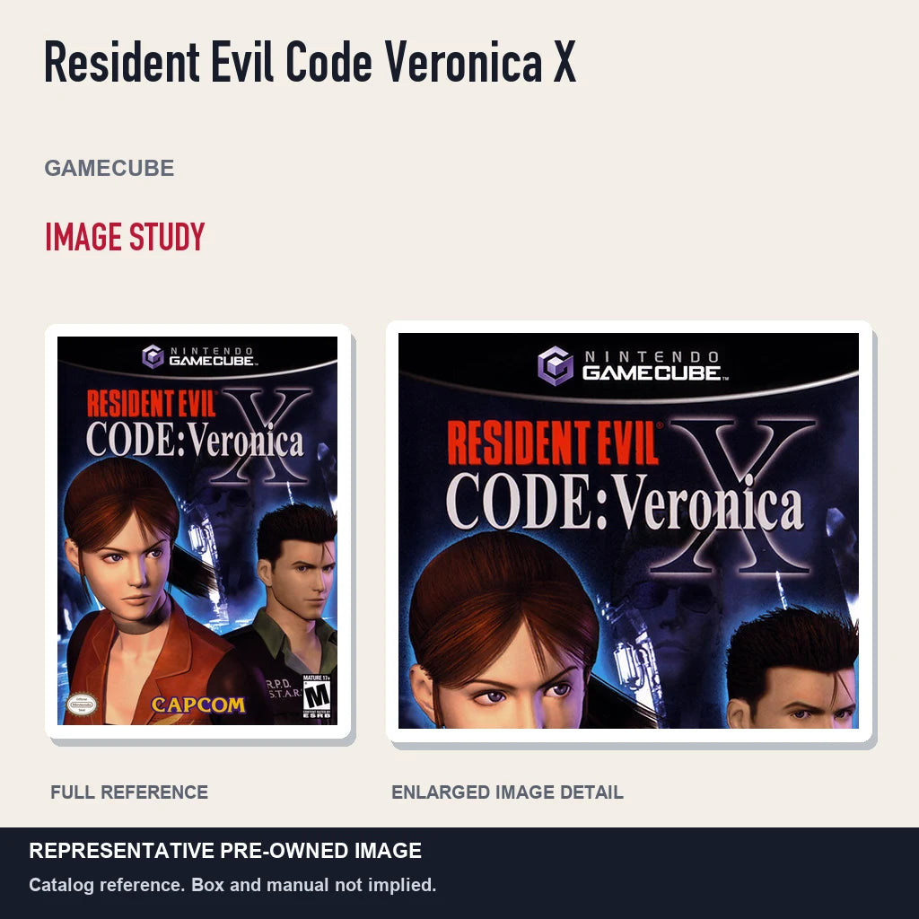 Representative pre-owned Resident Evil Code Veronica X (GameCube), full image and detail.