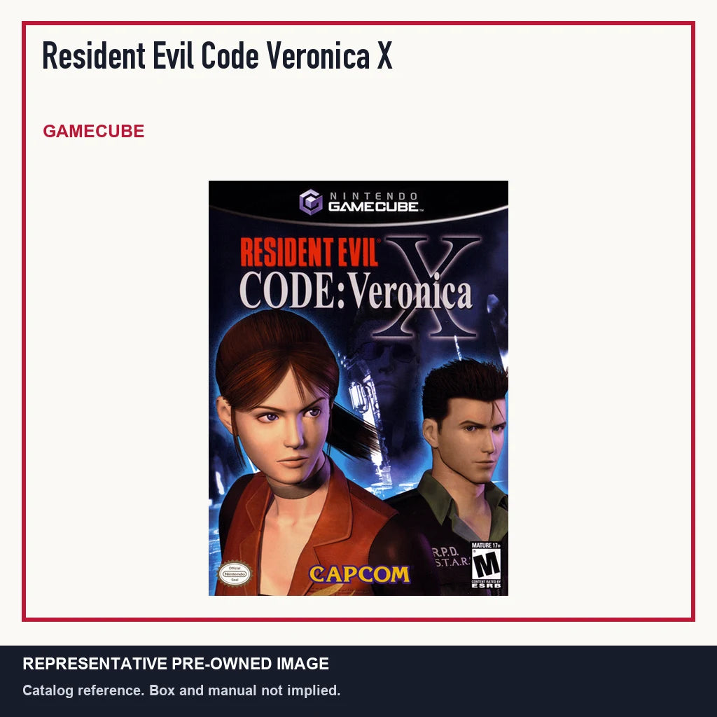 Representative pre-owned Resident Evil Code Veronica X (GameCube), minimal product layout.