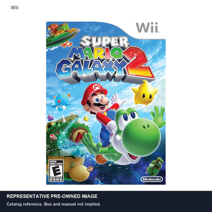 Representative pre-owned Super Mario Galaxy 2 (Wii), white product reference.