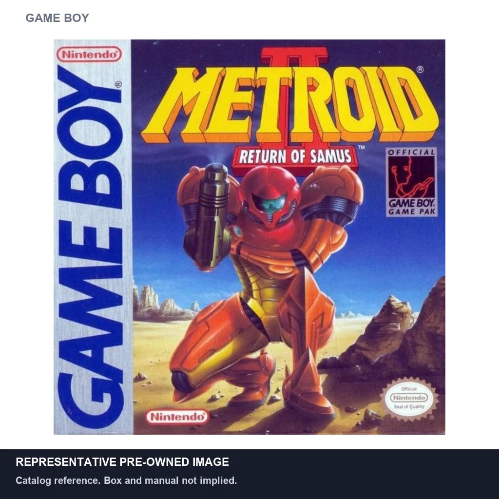 Representative pre-owned Metroid 2 Return of Samus (Game Boy), white product reference.