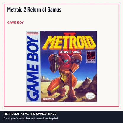 Representative pre-owned Metroid 2 Return of Samus (Game Boy), minimal product layout.