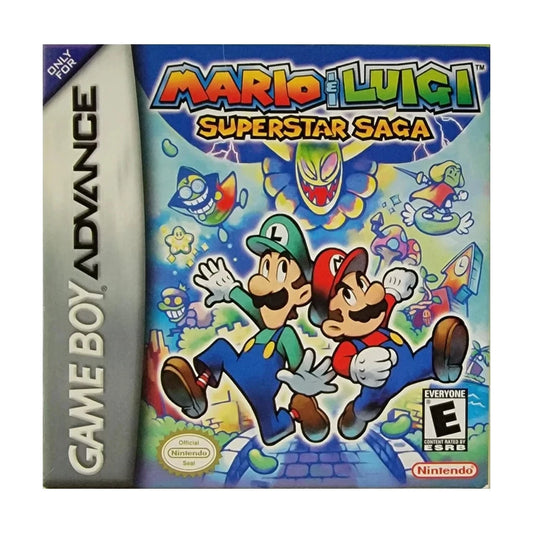 Representative pre-owned Mario and Luigi Superstar Saga (Game Boy Advance), white product reference.