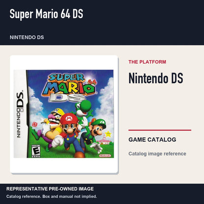Representative pre-owned Super Mario 64 DS (Nintendo DS), platform product layout.