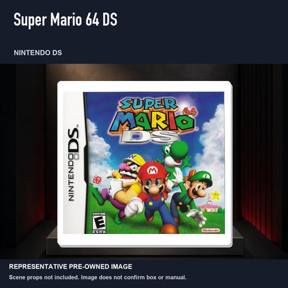 Representative pre-owned Super Mario 64 DS (Nintendo DS), product image on a display panel.