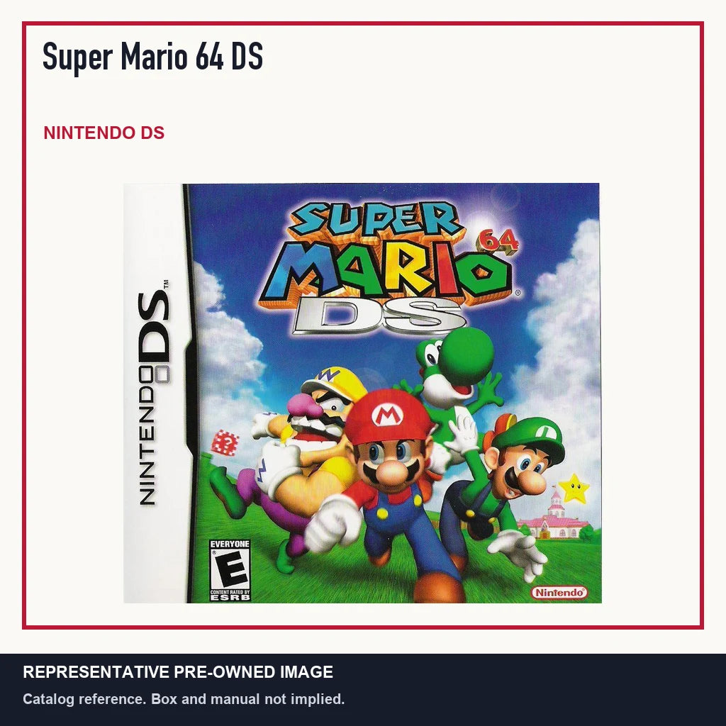 Representative pre-owned Super Mario 64 DS (Nintendo DS), minimal product layout.