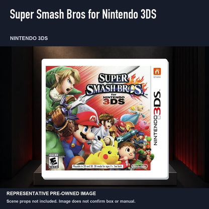 Representative pre-owned Super Smash Bros for Nintendo 3DS (Nintendo 3DS), product image on a display panel.