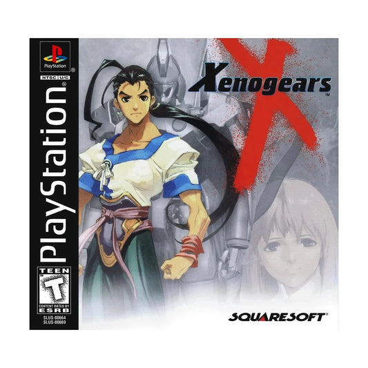 Representative pre-owned Xenogears (PlayStation 1), white product reference.