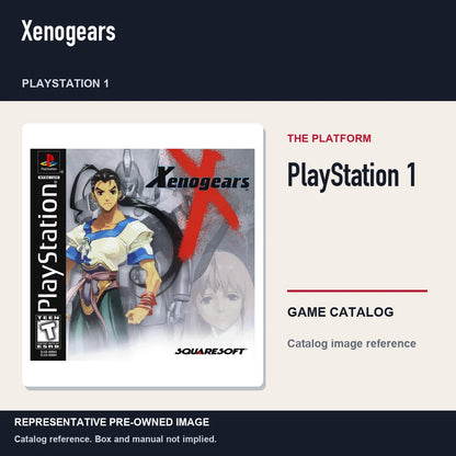 Representative pre-owned Xenogears (PlayStation 1), platform product layout.
