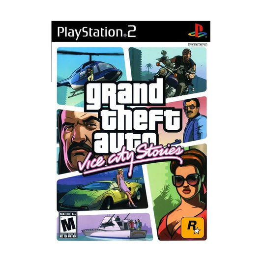 Representative pre-owned Grand Theft Auto Vice City Stories (PlayStation 2), white product reference.