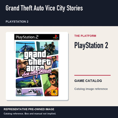 Representative pre-owned Grand Theft Auto Vice City Stories (PlayStation 2), platform product layout.